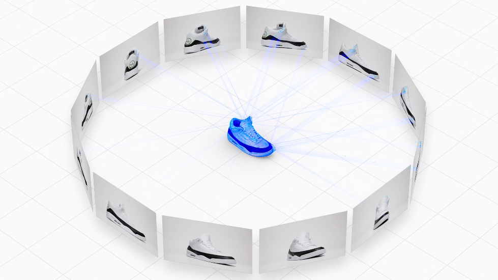 Photogrammetry of a shoe.